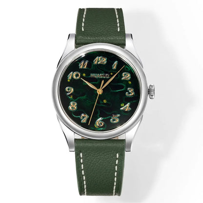 HuaSuo 38mm Luxury Handmade Lacquer Dial Men's Watch Huasuo Watch Store