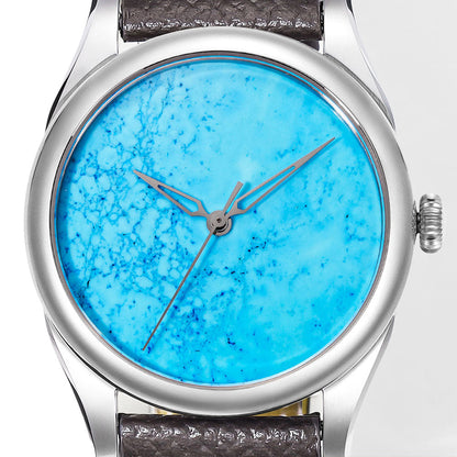 HUASUO New 38mm Business Men Watch Tiger Eye Stone Dial Watch Huasuo Watch Store