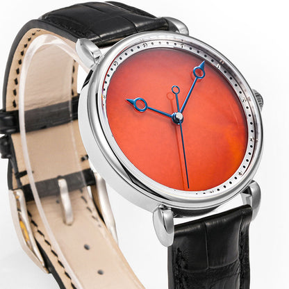 HUASUO Watches 41mm Seagull 2892 Luxury Red Agate Dial Automatic Watches Huasuo Watch Store