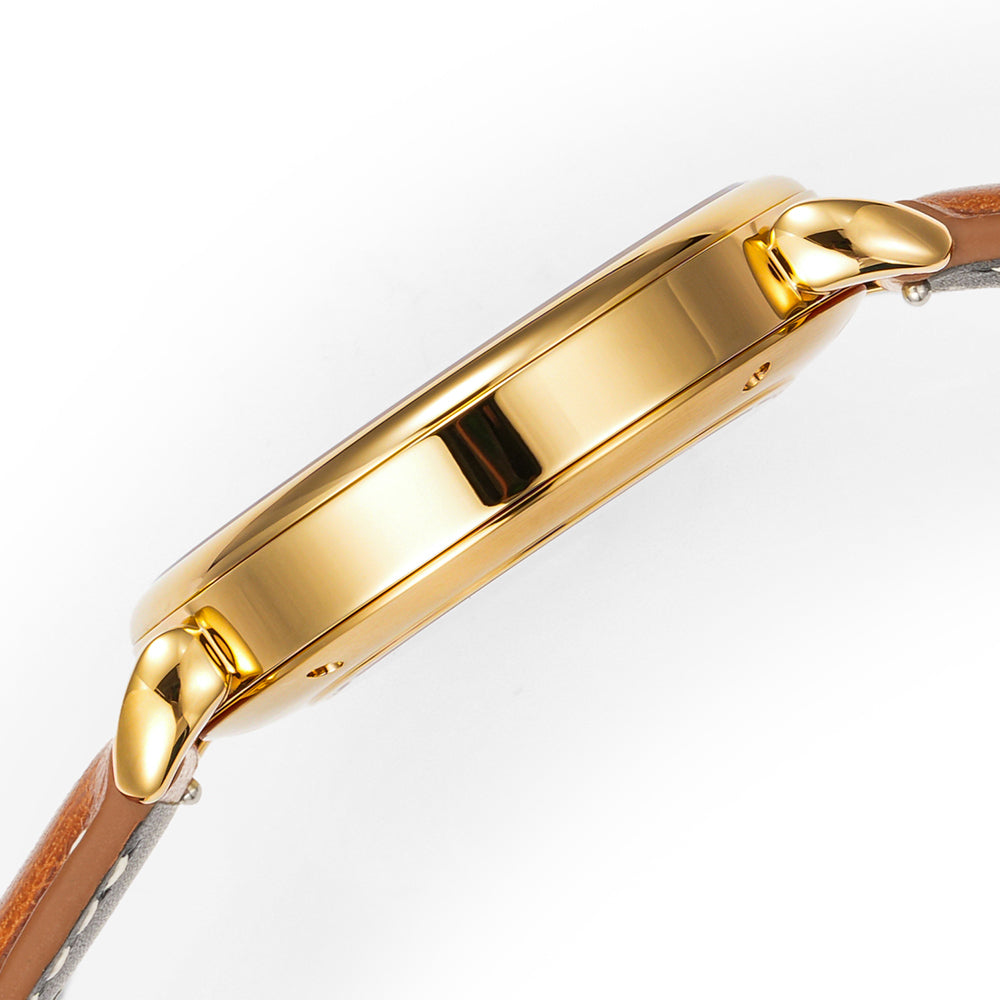 HUASUO 41mm Luxury Natural Gemstone Dail Watch Huasuo Watch Store