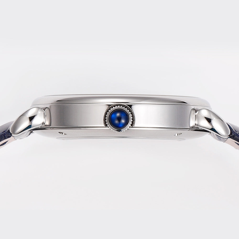HUASUO 41mm Luxury Natural Lazurite Dail Watches Huasuo Watch Store