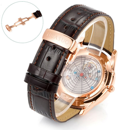 HUASUO 39mm Luxury Aventurine Moon Phase Men's Watches Huasuo Watch Store
