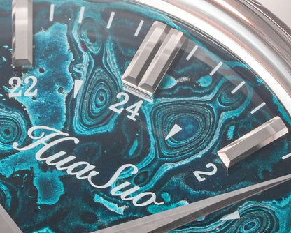 HUASUO 39mm Luxury Handmade Lacquer Dial GMT Men's Watch Huasuo Watch Store