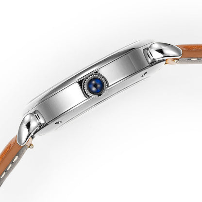 HUASUO 41mm Luxury Natural Gemstone Dail Watch Huasuo Watch Store
