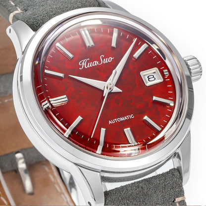 HUASUO 39mm NH35 Men's Handmade Lacquer Dial Watches Huasuo Watch Store