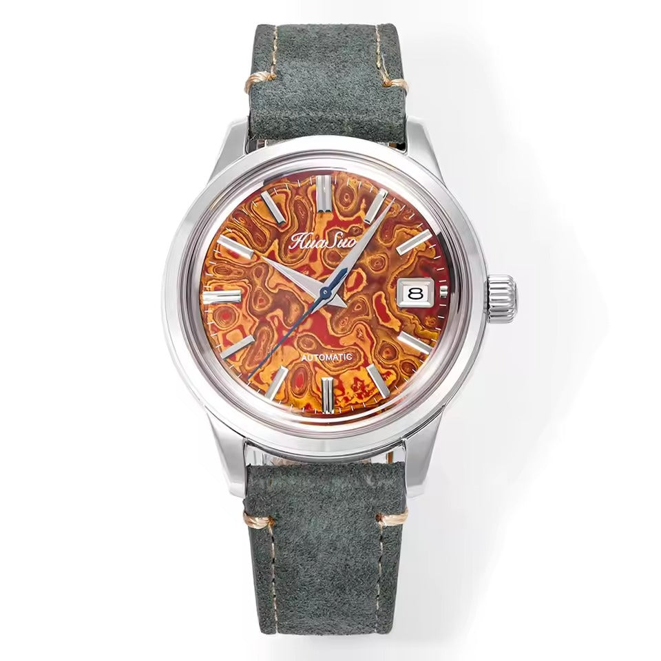 HUASUO 39mm NH35 Men's Handmade Lacquer Dial Watches Huasuo Watch Store