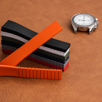 Cut-to-Size CTS FKM Rubber Watch Strap San Martin Watch