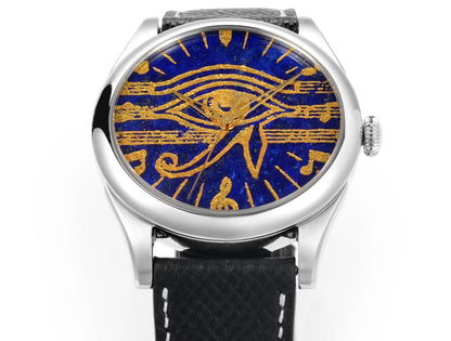 HUASUO 38mm PT5000 Egyptian Secret Pattern Auto Steel Men's Watch huasuowatch