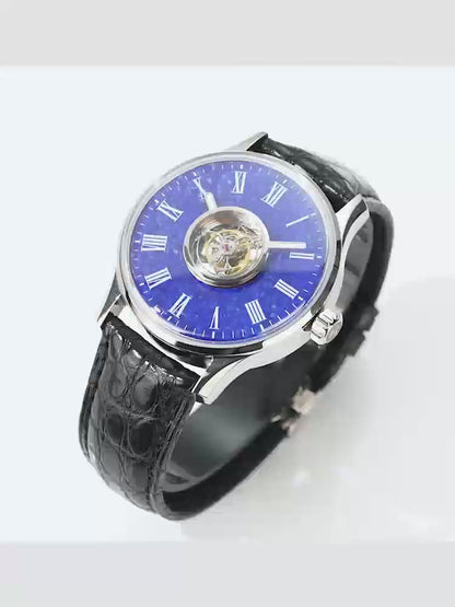 HUASUO 40mm Gemstone Dial Men Watches H9028